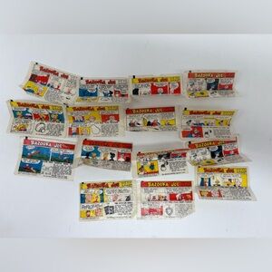 Bazooka Joe Gum Wrapper Comics Vintage